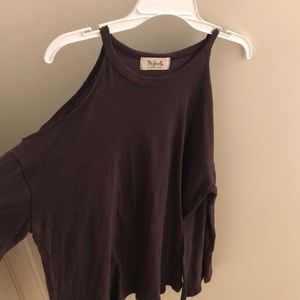 Cold shoulder with bell sleeves